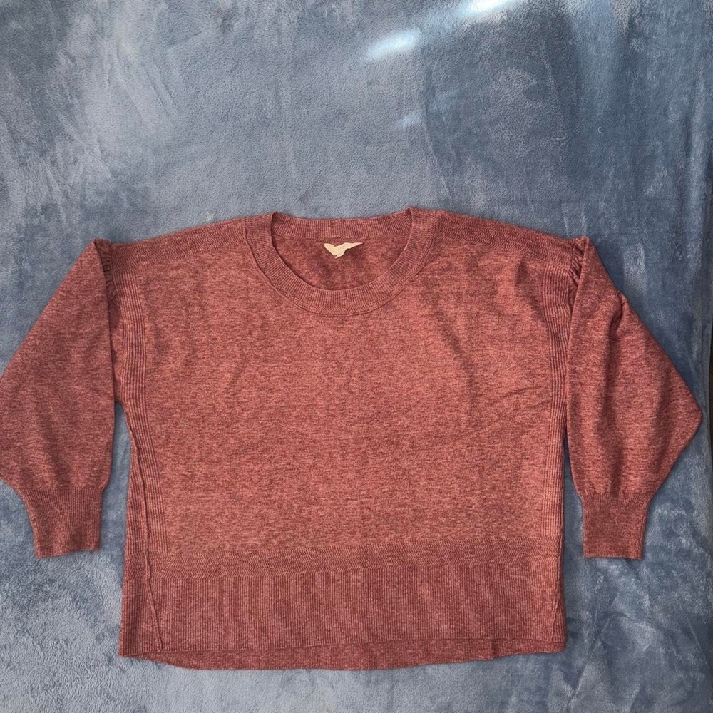 Terra & sky burgundy sweater size 16w - 18w new women